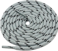 GRAH SANGRAH® 3 Pair (1 Pair Per Single Color) Shoelaces for Hiking Shoes, Walking Sneakers, Climbing, Work Boot, Running, Casual, Sport Shoes (SL-211-212-215) - 120 cm, Grey Pink_Grey Green_Grey Black